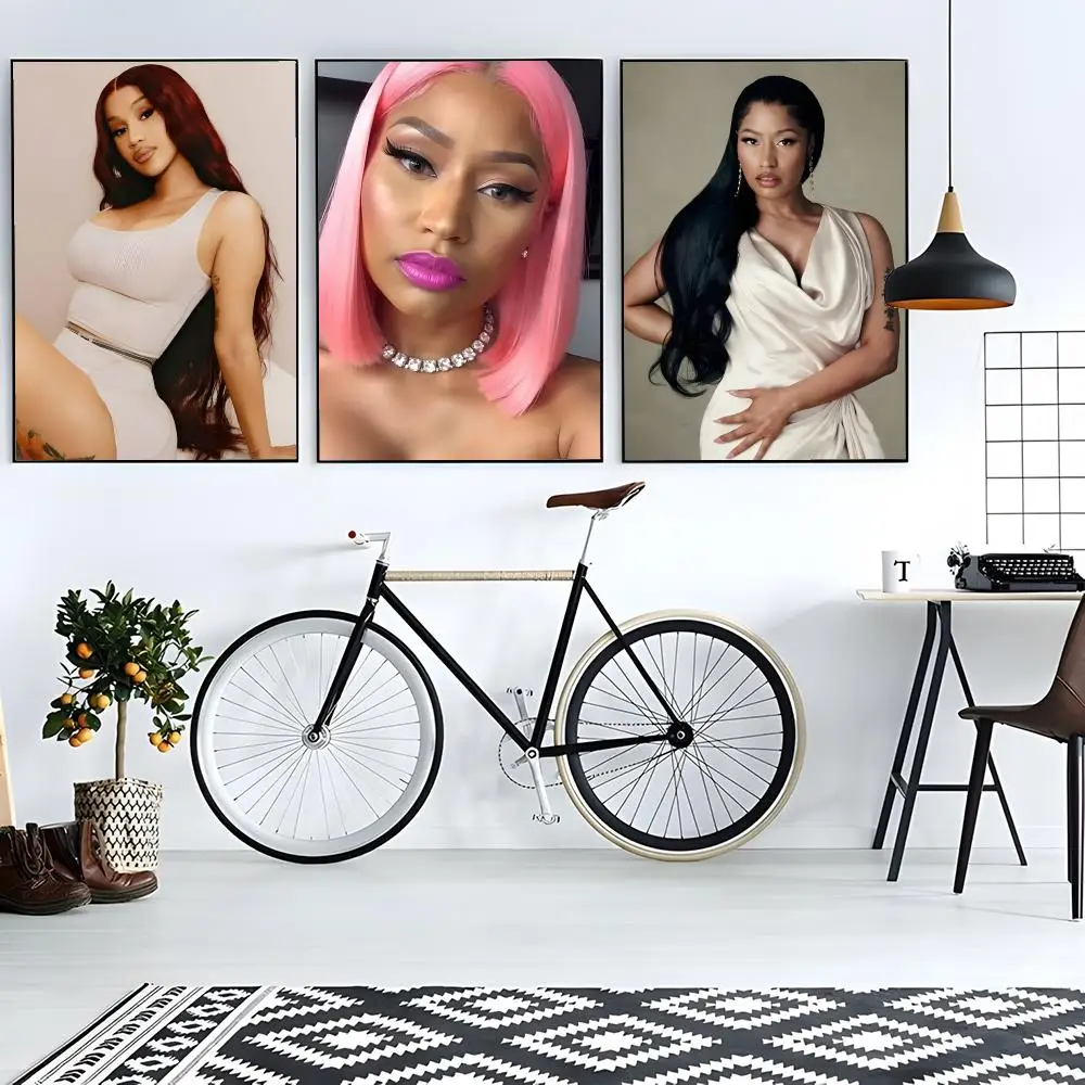 Musician Rap Nicki Minaj Poster Classic Wall Art Home Decor Peel and Stick Unframed