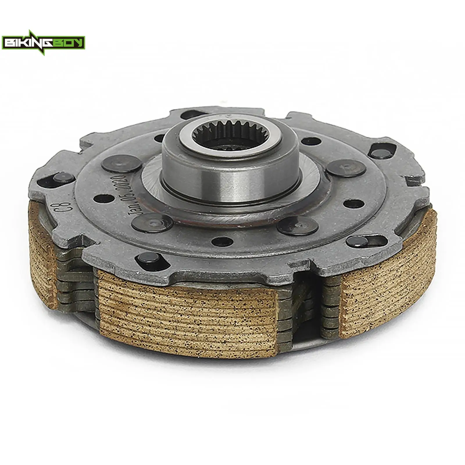 BIKINGBOY Para Arctic Cat 550 650 700 1000 MudPro TRV Prowler XR Alterra 08-15 Conjunto de Placa Centrífuga y Porta Pastillas de Embrague Húmedo