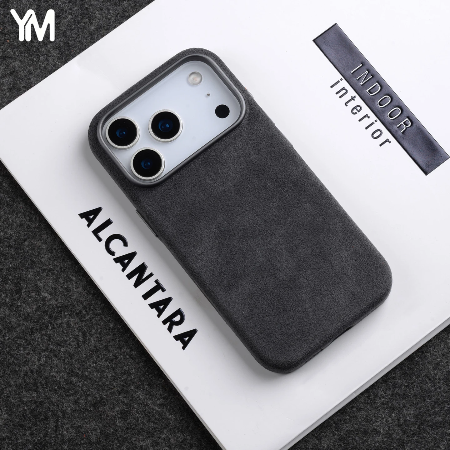 For ALCANTARA Magnetic Case for iPhone 18 17 Pro Max 18Pro Luxury Leather Cases with MagSafe Camera Button Phone Back Cover