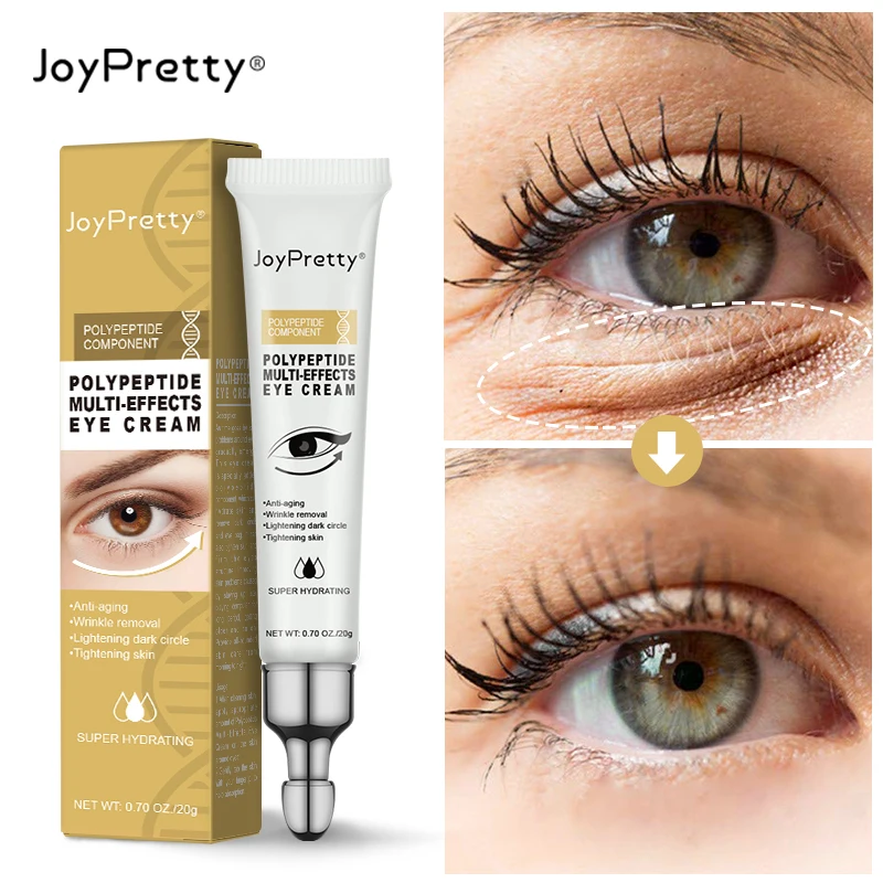 Joypretty Peptide Eye Cream Dark Circles Bags Removal Eyes Contour Corrector Anti-Wrinkle Anti-Aging Skin Care Creams Whitening