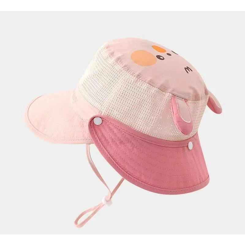 

Kids' Fisherman Hat:Quick-Dry Summer/Spring Cap with Removable Neck Guard,UV-Protective Sun Hat for Boys&Girls—Practical & Cute!