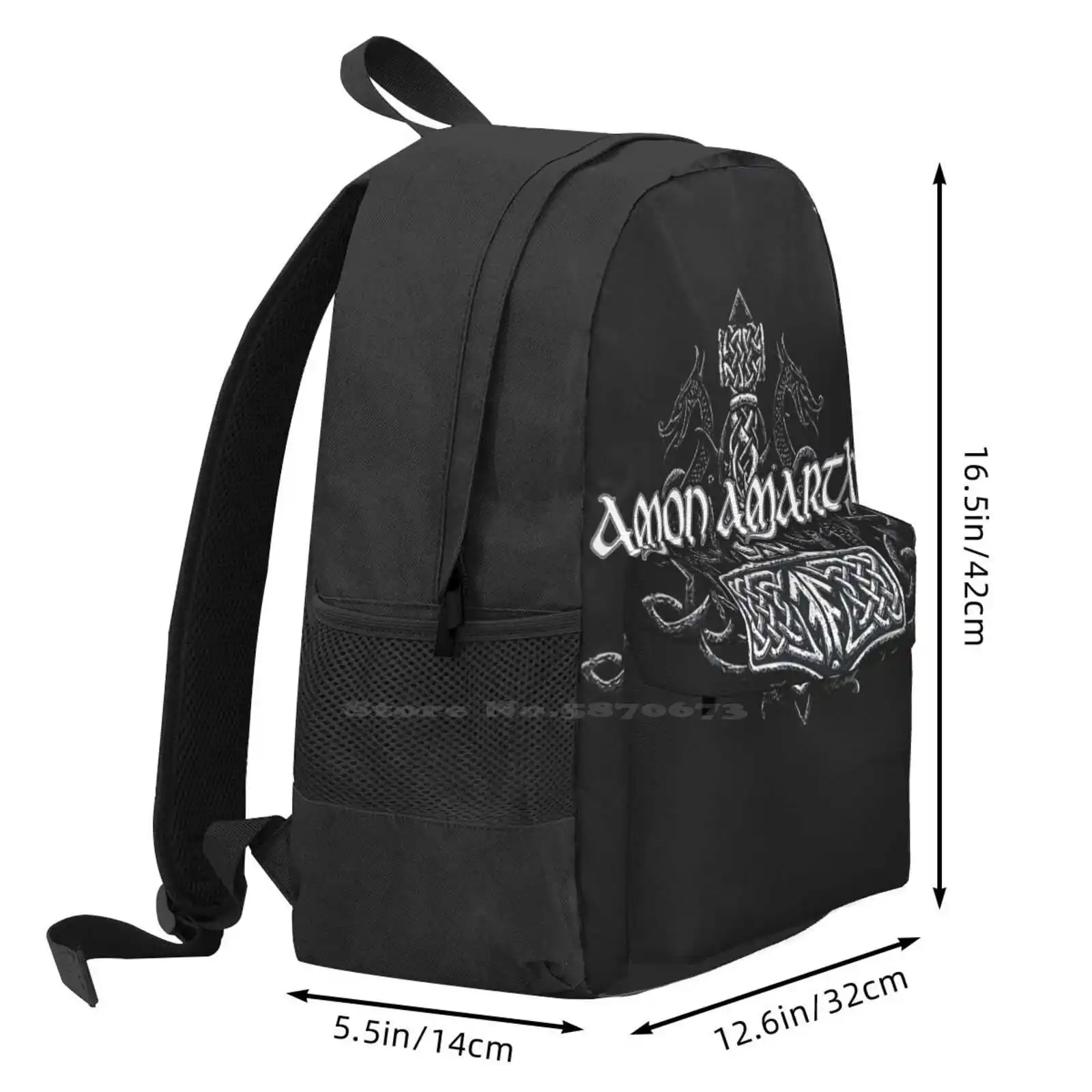 Mochilas escolares de viaje con logotipo de Amon Amarth para hombres, mujeres y adolescentes