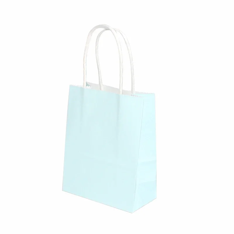 30/50/100 stuks Mini Kleine Kraftpapieren Zak met Handvatten Festival Gift Bag Hoge kwaliteit Snoep Boodschappentassen