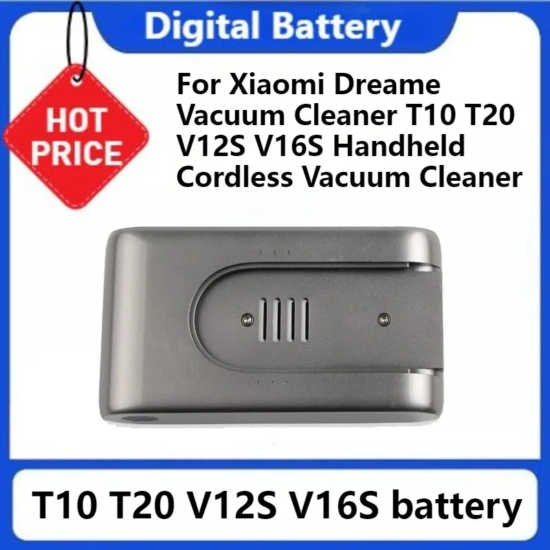 

For Xiaomi Dreame Vacuum Cleaner T10 T20 V12S V16S Handheld Cordless Vacuum Cleaner Accessory Parts New Replacement Battery