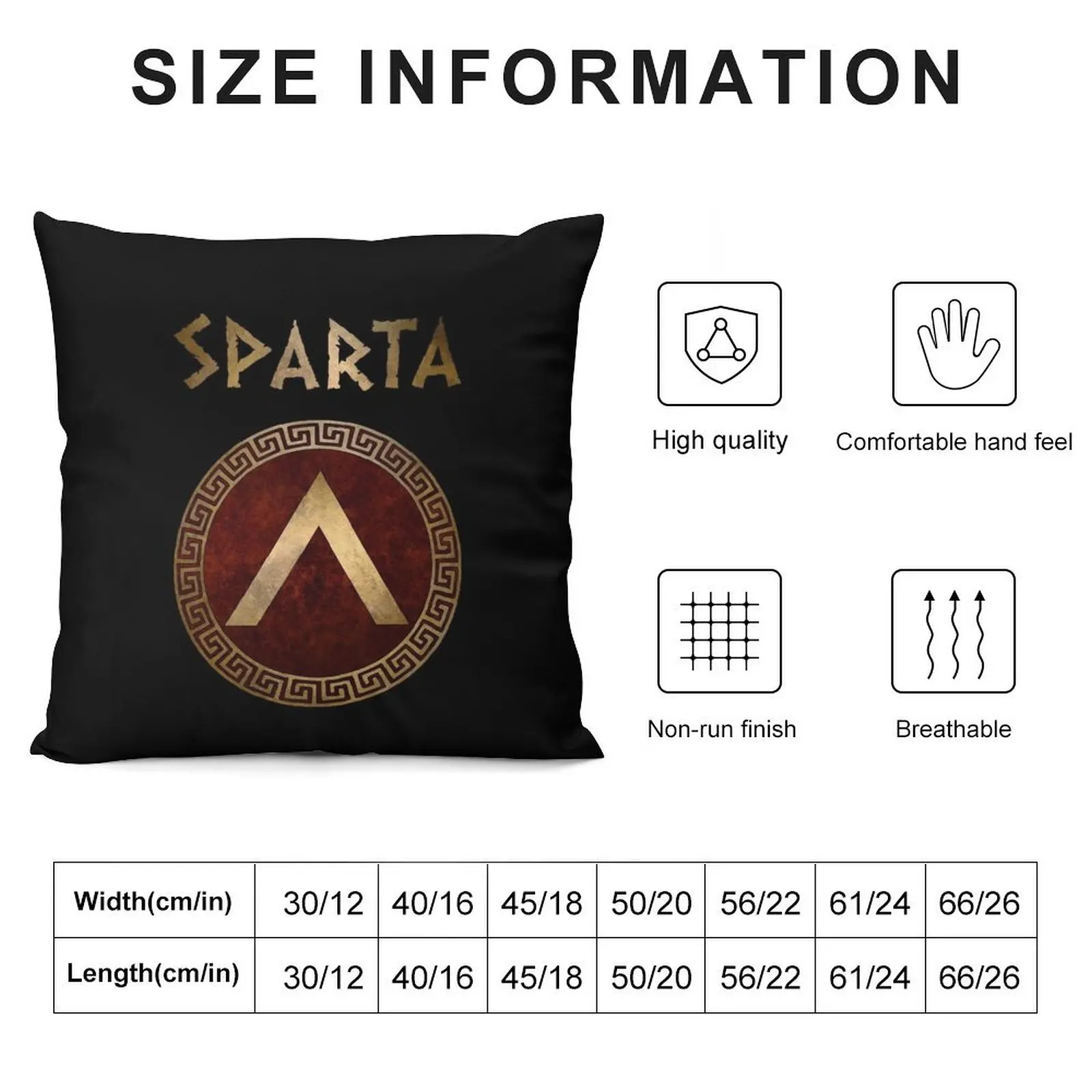 Spartan Shield Lacedaemonian Lambda Ancient Symbol of Sparta Throw Pillow Pillowcase Pillow Decor pillow