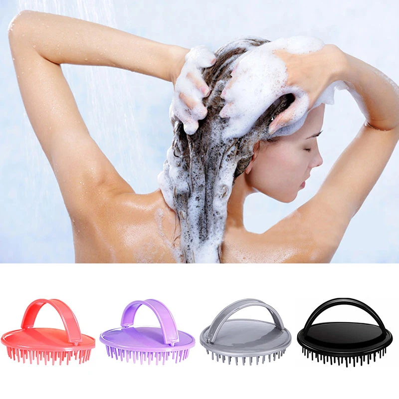 Silicone Shampoo Scalp Hair Massager Portable Soft Hair Comb Bath Massage Brush Scalp Massager Shower Brush Comb Care hair Tool