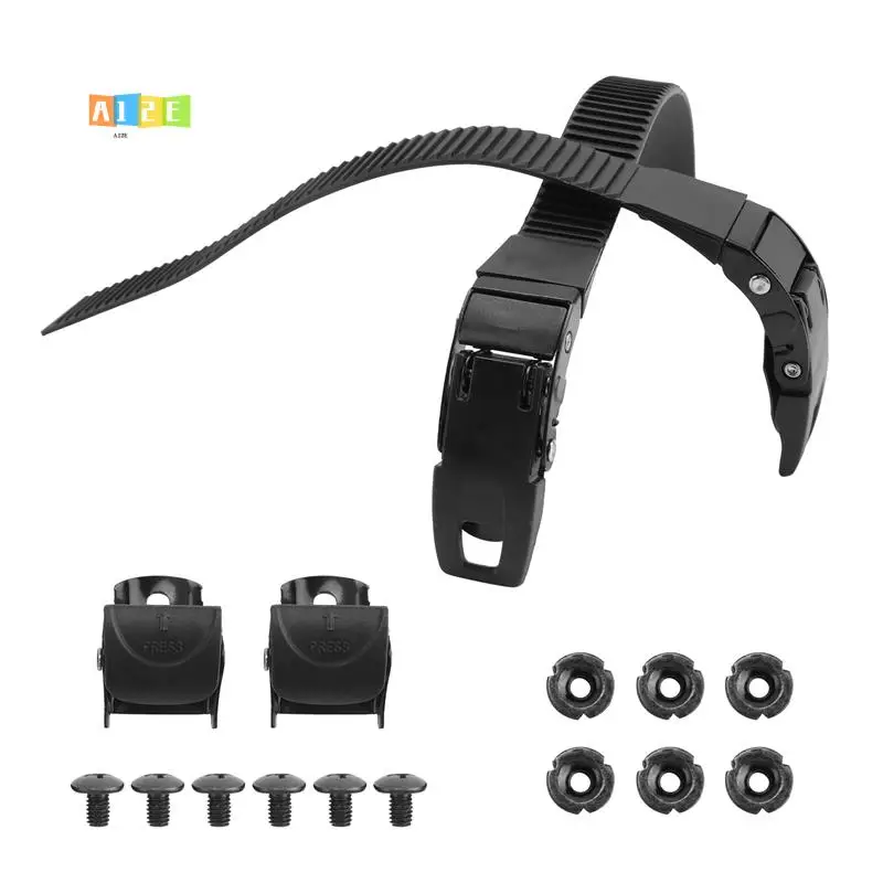 

A12E-2 комплект сменных ремешков для роликовых коньков, обувь для катания на коньках, энергетический ремешок, пряжки для ремня для скейтбординга, винты для мужчин, женщин и детей