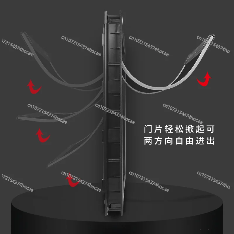 Pet door can enter and exit at will PVC large dog positioning is suitable for installation in wooden door bars Two-way dog doors