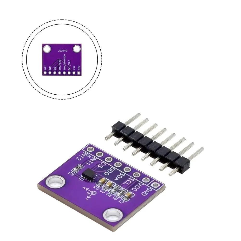 LIS2DH12TR Accelerometer Module with Configurable Filter Bandwidth for ADXL345 Compatible Use in Shock and Vibration Measurement