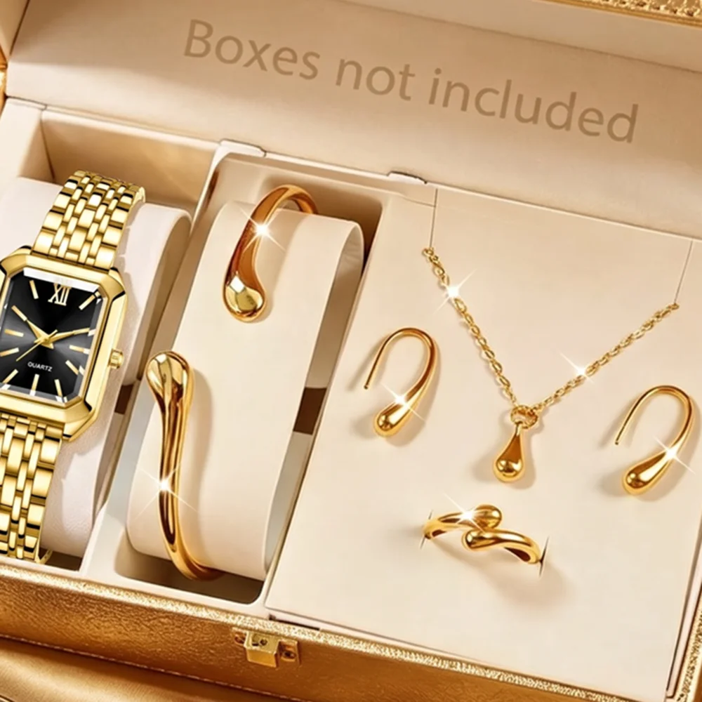 Travel Accessories Jewelry - 6-Piece Set of Women's Jewelry Watches,