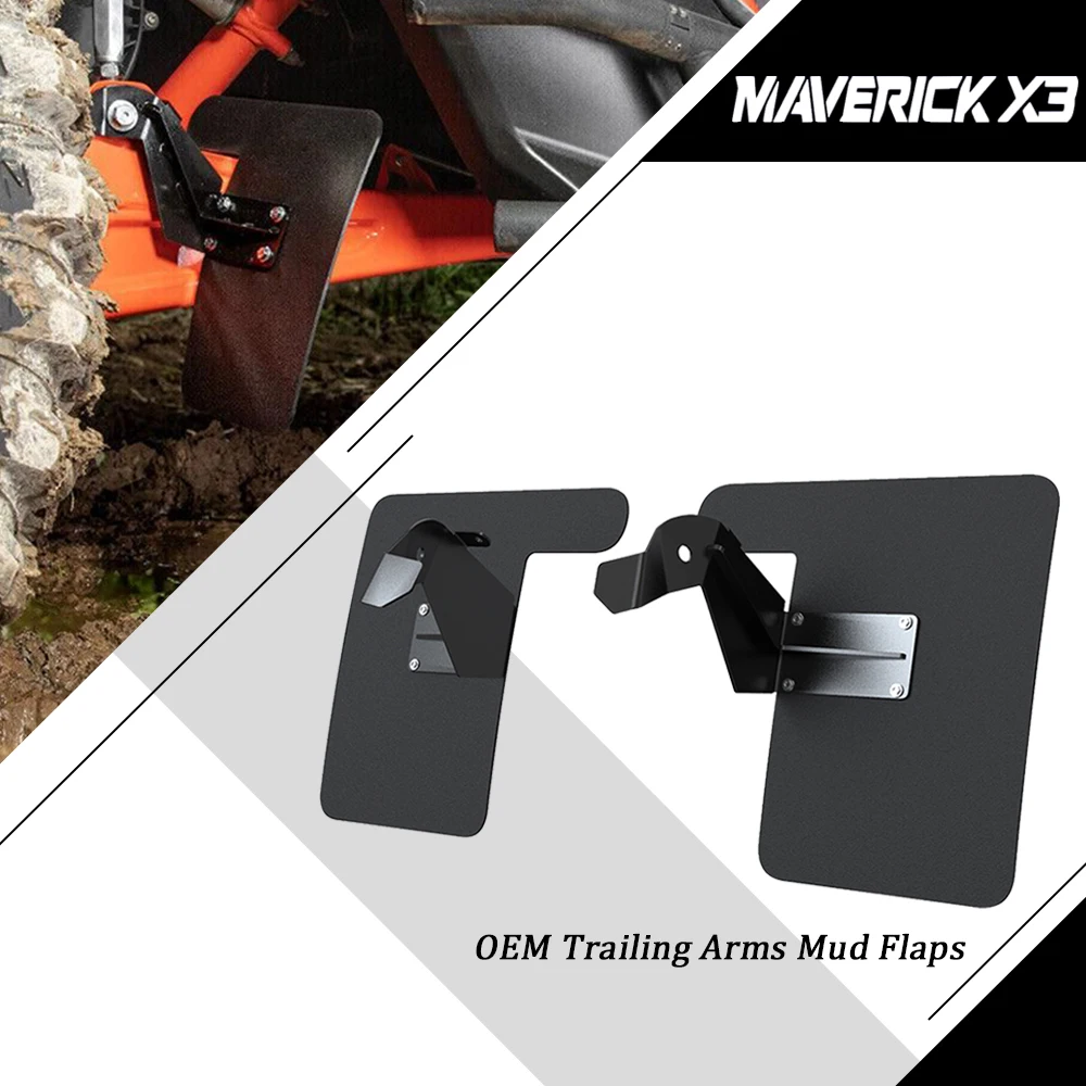 New UTV Accessories Motorcycle OEM Trailing Arms Mud Flaps For Can-Am Maverick X3 MAX Turbo RR XRS XMR 2020 2021 2022 2023 2024