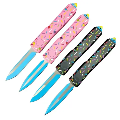 Mic Folding Knife UT85 D2 Blade Aluminum Alloy Handle High Quality Outdoor EDC Camping Hiking Hunting Pocket Knives