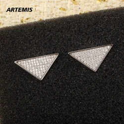 Fashion Jewelry Europe America Geometric Triangle Small Earrings Women Fine Gift Trend