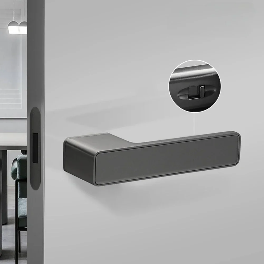 

Keyless Entry Lock Magnetic Silent Lock Bedroom Door Lock Ecological Design Lock Modern Interior Lock 158*32*52mm