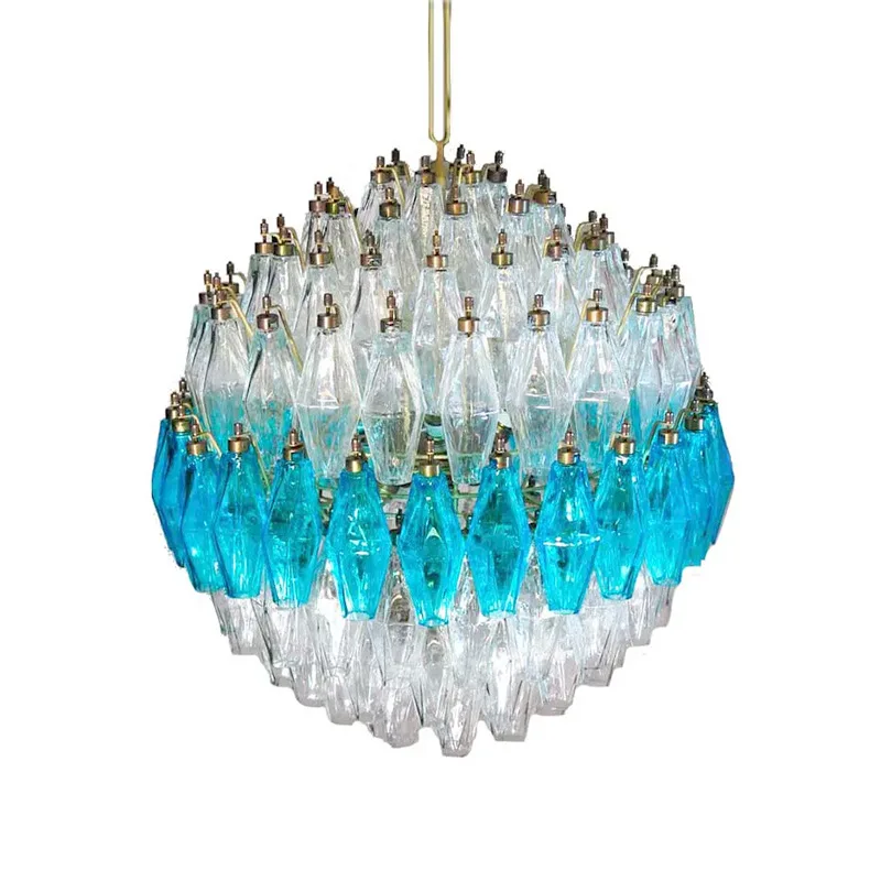

French retro living room chandelier antique bedroom main light wishing bottle glass dining room light