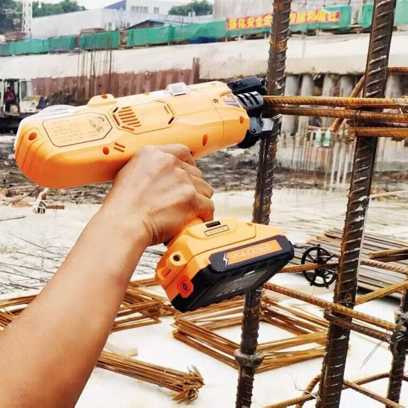 9980514.4V Automatic Rebar Tying Machine Hand-held Electric Intelligent Steel Bar Binding Machine Rebar Tying Tools 12-2