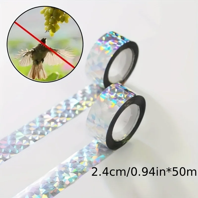 50M Non-Stick Decorative Laser Tape DIY Glitter Party Gift Packing Home Decor Tape Hot Stamping Sticker Gold Silver Tape