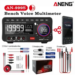 ANENG AN999S multimetro vocale da banco Tester Bluetooth 19999 conteggi Profesional Digital True Rms Autorange Transistor Tool Meter