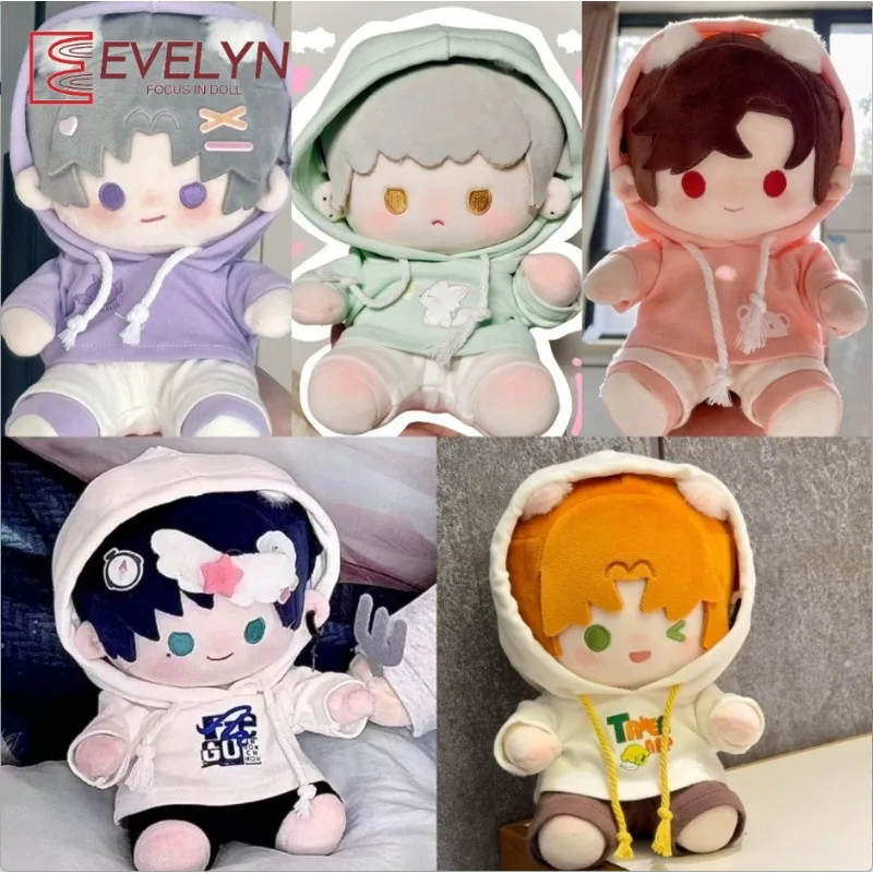 

Evelyn 20CM Plush Doll Clothes Hoodie Pants Outfit Dress Up Accessories Game Love and Deepspace Genshin Impact Honkai: Star Rail
