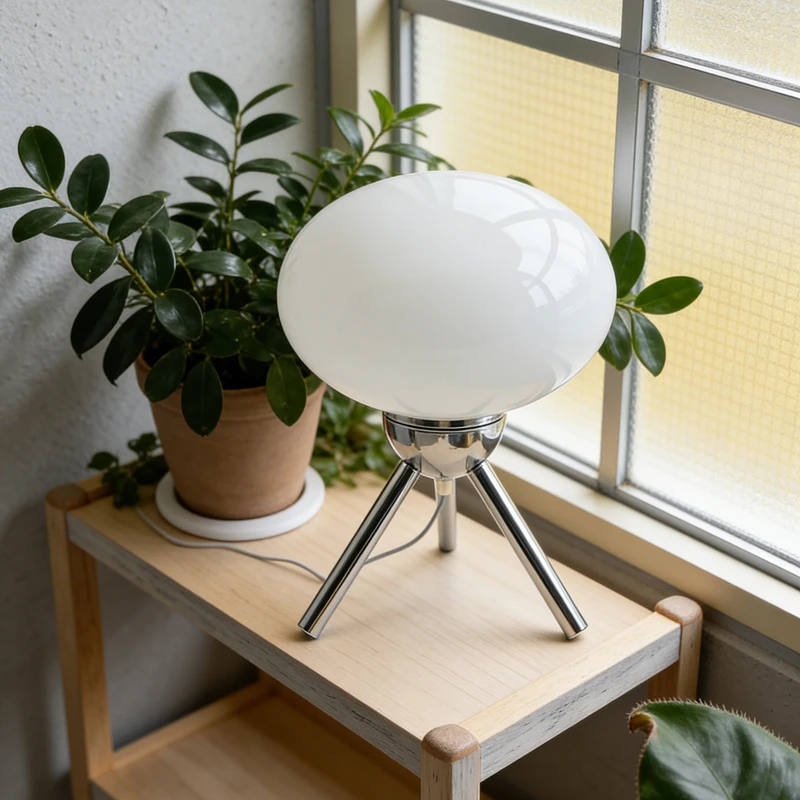 Bauhaus Mid-Century Glass Marshmallow Table Lamp High-End Designer Version Ins Girls Style Study Bedroom Bedside Post-Modern