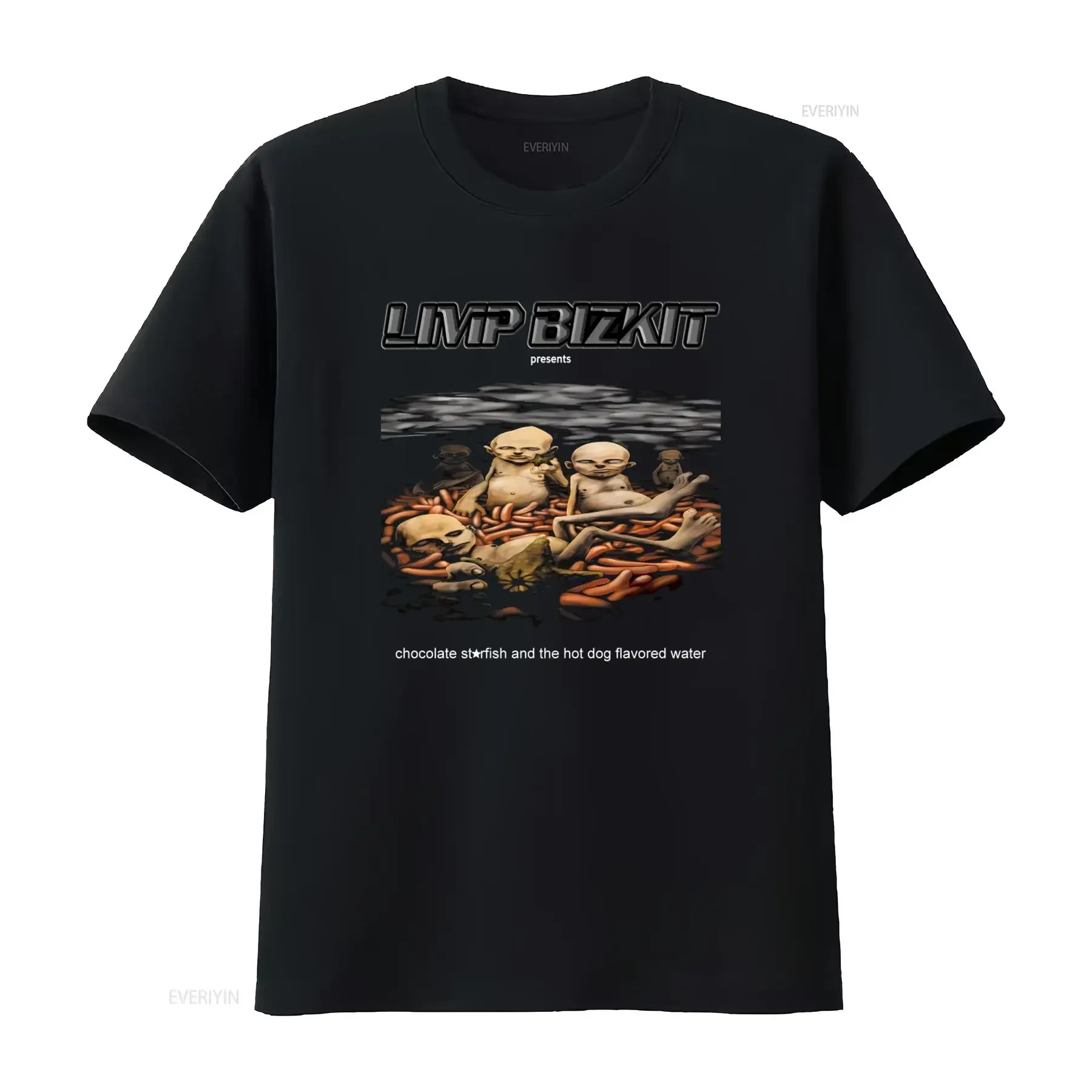 Limp Bizkit Chocolate Starfish And The Hot Dog Flavored Water T Shirt Vm7825 vintage Washed streetwear Stretched Stylish homme