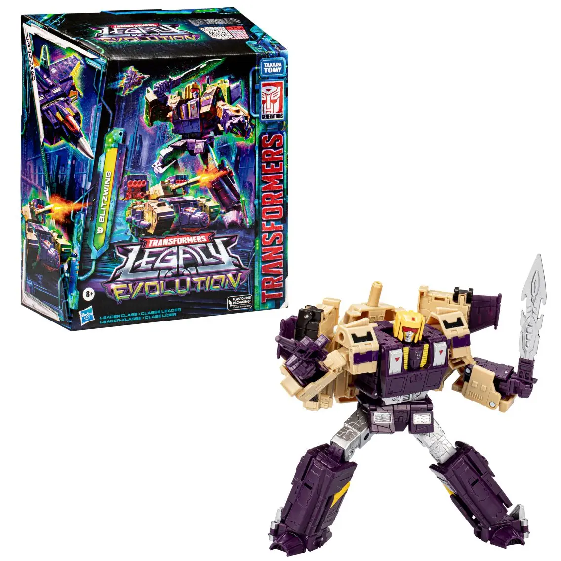 [in-stock] Hasbro Transformers Legacy: Evolution Blitzwing Model Toy Anime Gift Action Figures Collect Free Shipping New