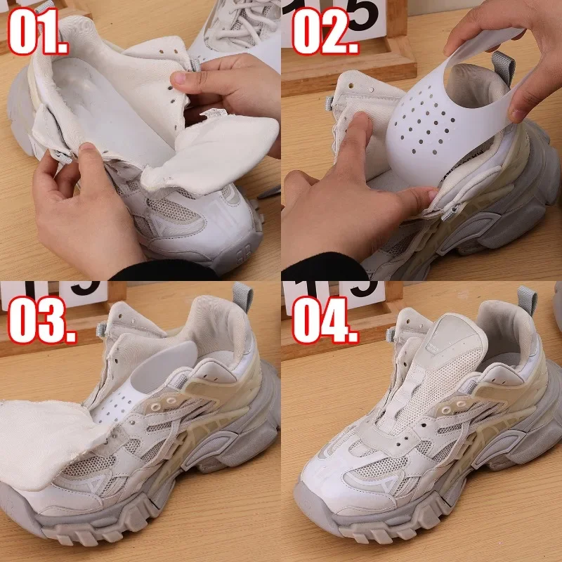5pairs Crease Protector Shoe Head Stretcher Sneaker Anti Crease Wrinkled Fold Shoe Support Toe Sport Crease Protector Dropship image 4