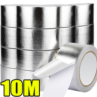 10Meters Waterproof Tapes High Temperature Resistant Aluminum Foil Sun Protection Roof Crack Duct Repair Heat Reflective Tape