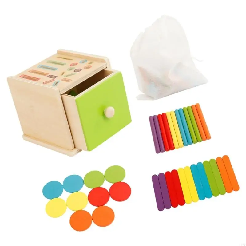 Giocattolo educativo del gioco da tavolo della scatola moneta per lo sviluppo cognitivo della prima infanzia Gioco dei in