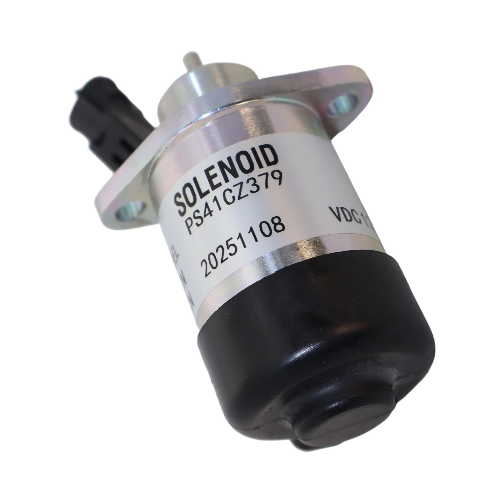 12V Fuel Shutoff Solenoid PS41CZ379 29-70345 For Kubota V2607 V3307 Tractor