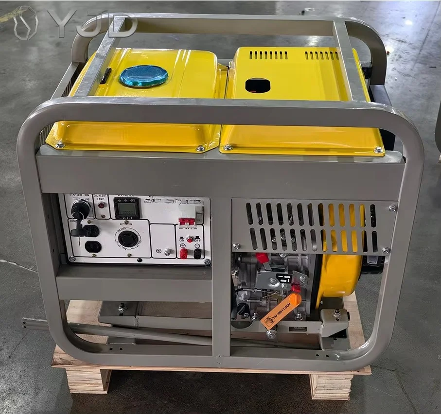 Portable Open Frame 5KW 6KW 7KW 8KW 9KW 10KW 12KW 15KW 18KW 19KW 20KW Silent Diesel Generator Set with Electric Start 50HZ 60HZ