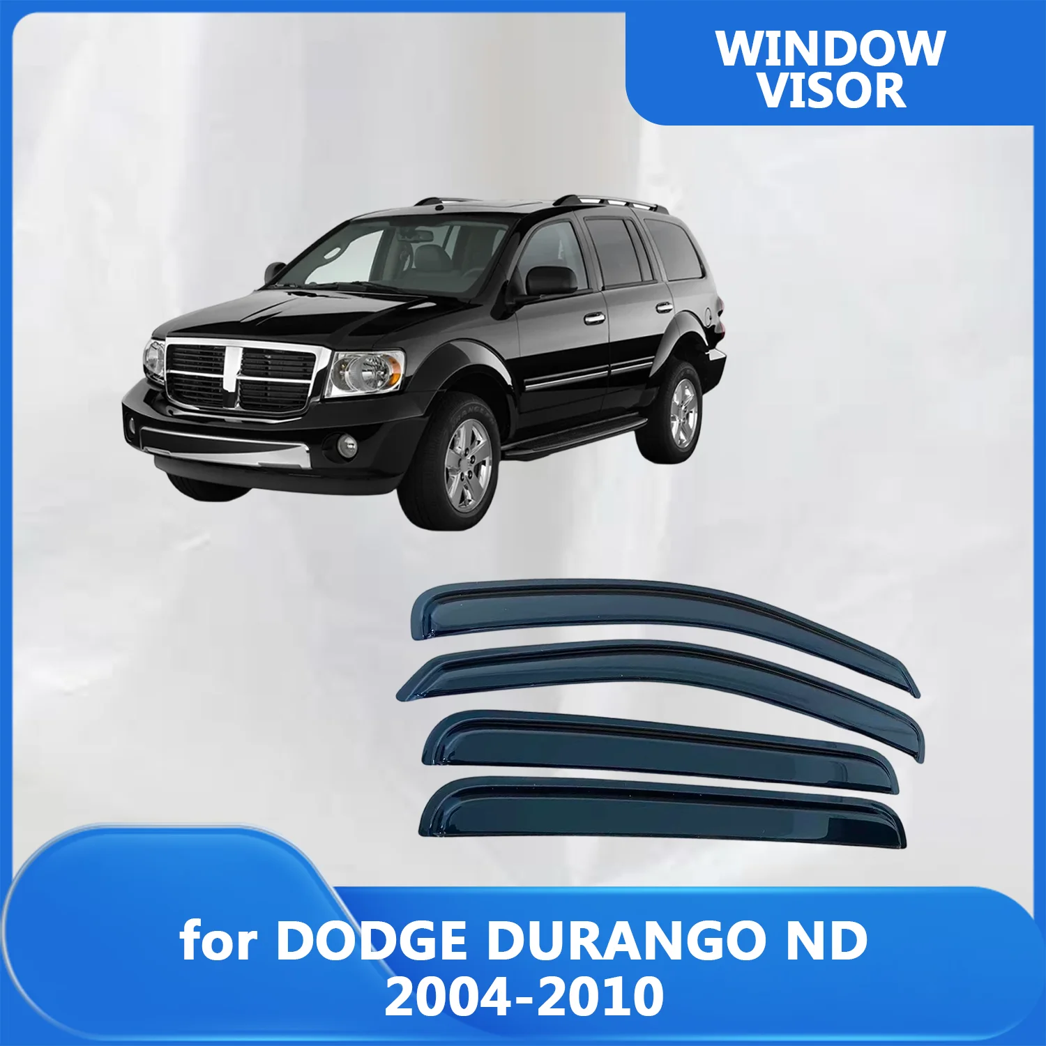 

Window Visor for DODGE DURANGO ND 2004 2005 2006 2007 2008 2009 2010Wind Deflectors Rain Guards Door Visor Vent Shades Ventvisor