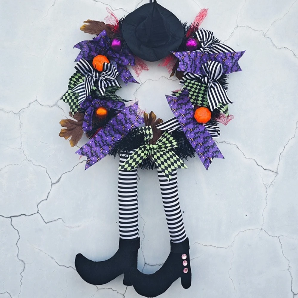 2025 جديد هالوين جارلاند الباب شنقا إكليل مسكون ديكورات منزلية قلادة شبح مهرجان الرعب قلادة حفلة