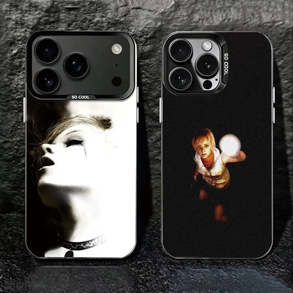 S-Silent Hill 3 Heather Mason Phone Case For iPhone 17,16,15,14,13,12,11 Plus,Pro Max,XS,Colorful Silver Phone case Funda Cover