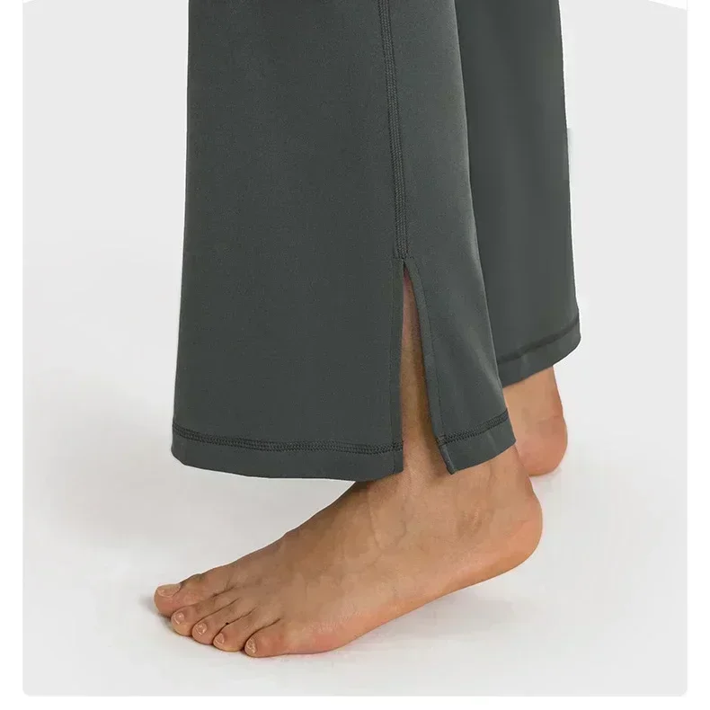 Pantalon de Yoga à Jambes Larges pour Femme, Évasé, Doux pour la Peau, Jogging, brev, Fitness, Jogging, Fjogging, Mode