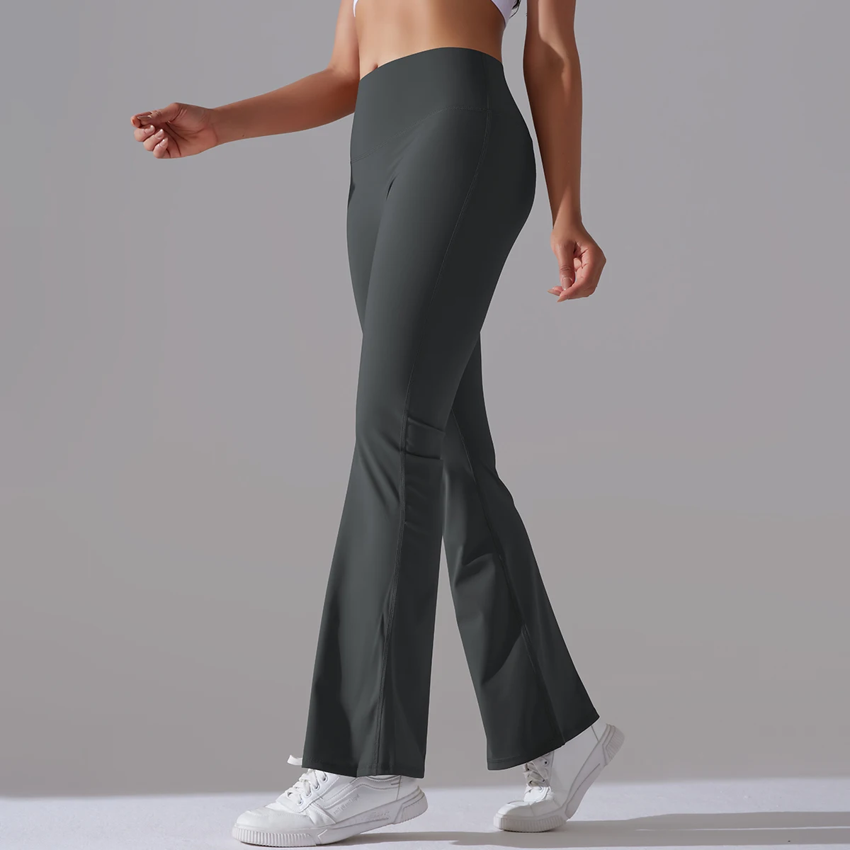 Flare Leggings Yoga Hosen Frauen Schlaghosen Yoga Hosen Hohe Taille Gym Fitness Hosen Stretch Täglichen Tanz Workout Leggings – Detail 14