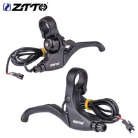 ZTTO 1 Pair Lithium Electric Vehicle Brake Lever With A Bell Aluminum Alloy Power-off Brake Lever Aperture 22.2mm Brake Lever