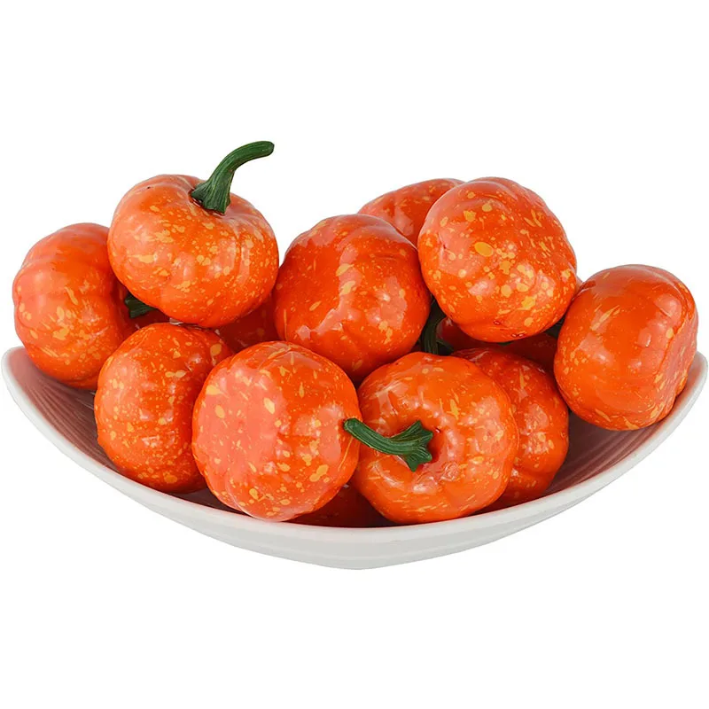 16 Pack Artificial Pumpkin Foam Pumpkin Model Halloween Decoration Halloween Pumpkin Shooting Props