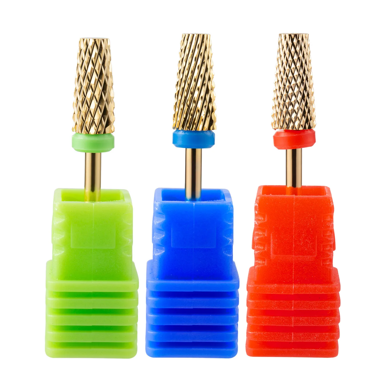 Foret à ongles en carbure de tungstène, 3 pièces, fraise de 3/32 pouces, mèches de manucure, accessoires de perçage, outil rotatif