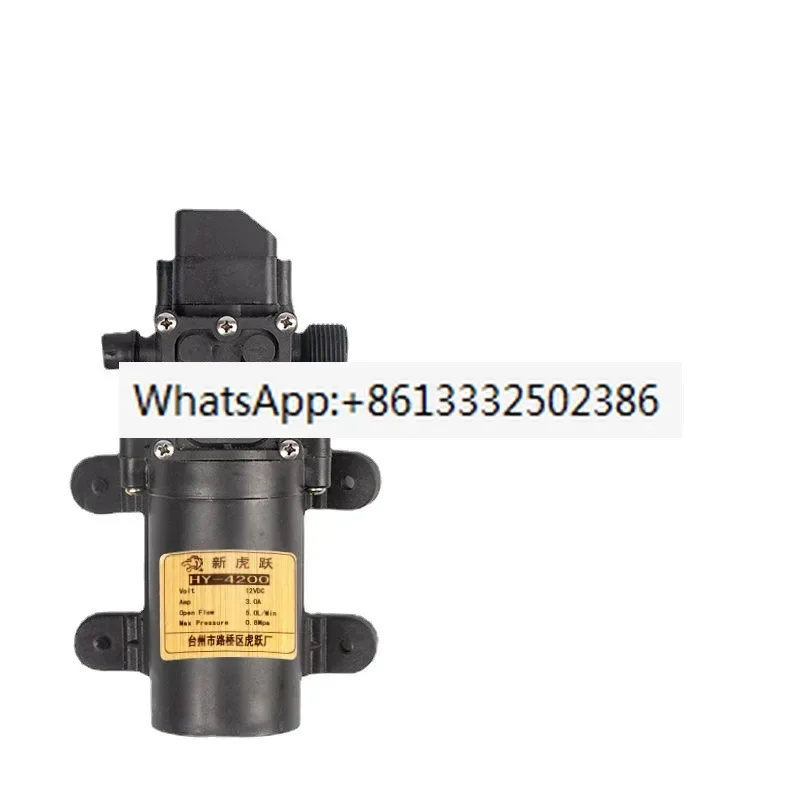 

12-вольтовый электрический распылитель, водяной насос, мотор, сельскохозяйственный мембранный самовсасывающий насос высокого давления для полива цветов и пестицидов