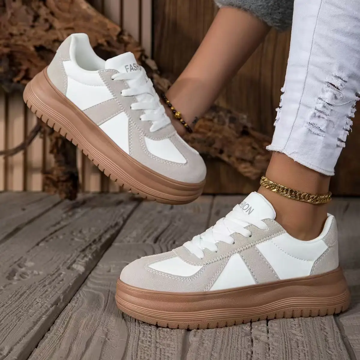 زوج من الأحذية الرياضية الجلدية للأطفال للفصول الأربعة، أحذية كاجوال مسامية ومريحة ومقاومة للاهتراء، مقاسات 36-42، MF-2025ZHR