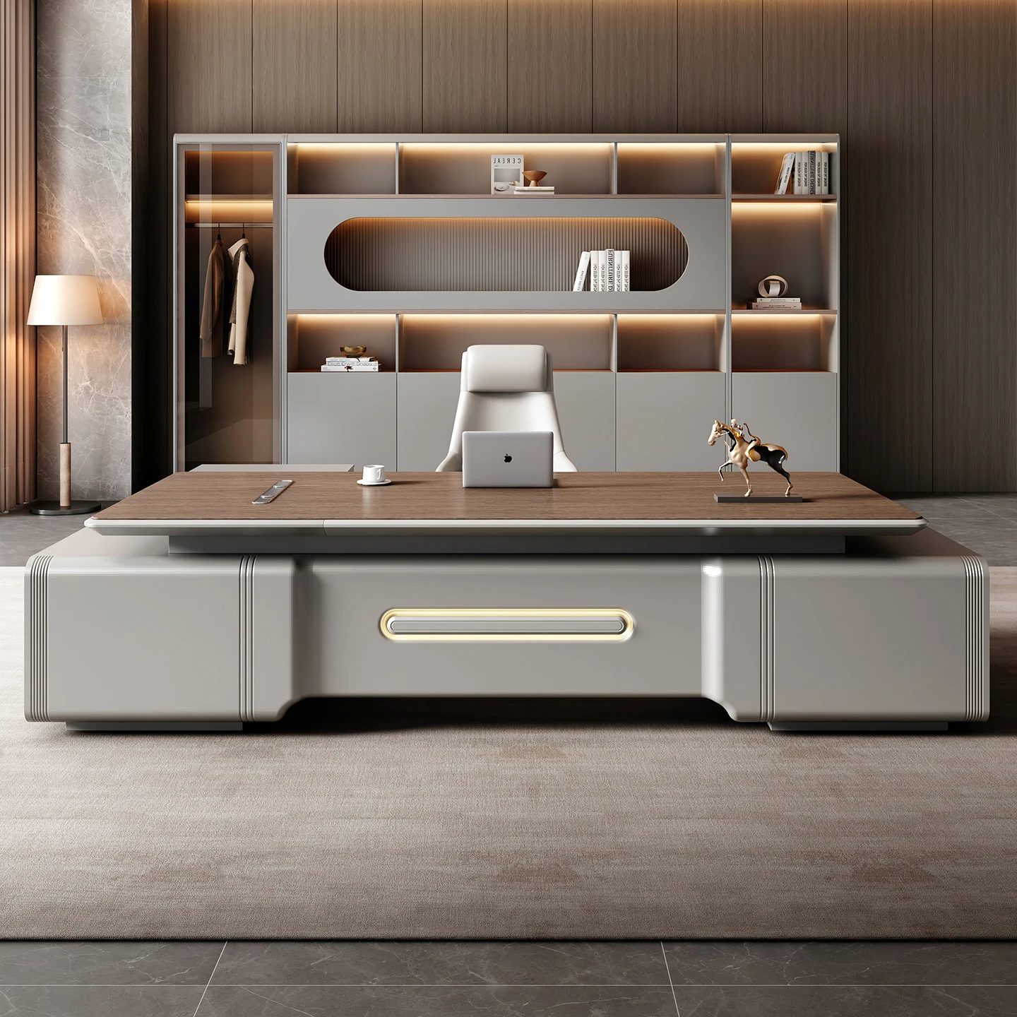 High Quality Luxury Modern L Shape Work Table Wood Director Manger Ceo Boss Office Table Desk Ceo Table Office Furniture Set