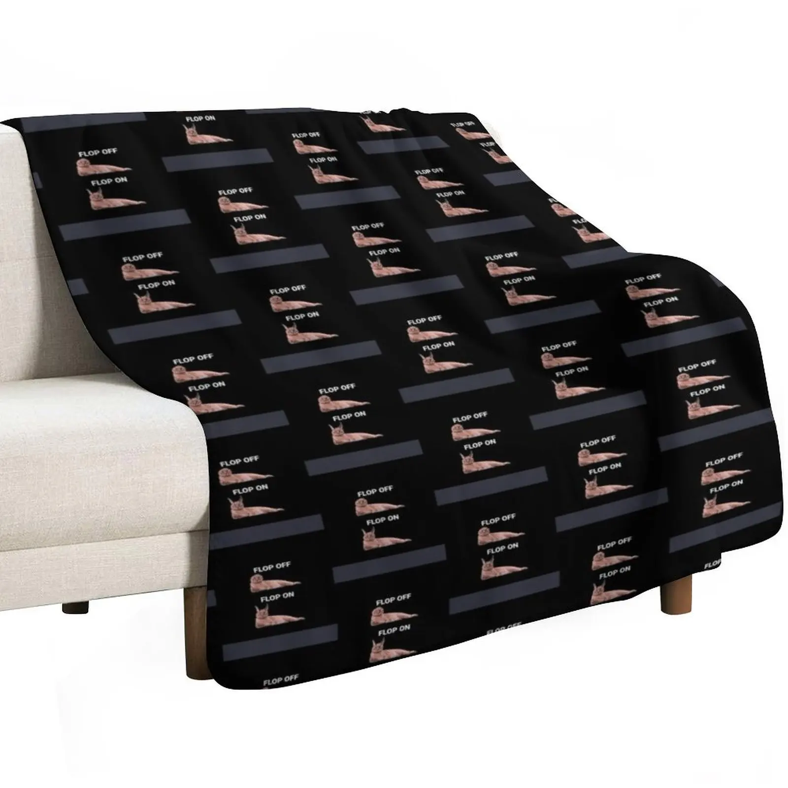 Flop Off Flop On Chiffon Top Throw Blanket Cute Custom Summer Soft Beds Nap Decorative Sofa Blankets