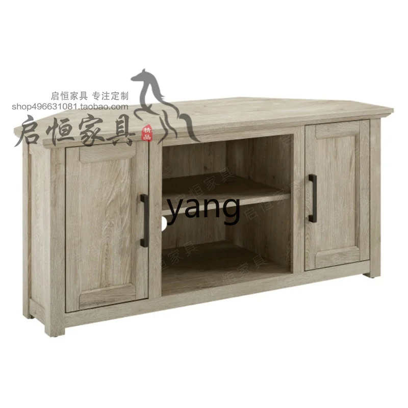 

CX Solid Wood Living Room Corner Cabinet TV Cabinet Bedroom Triangle Corner Fireplace Rack
