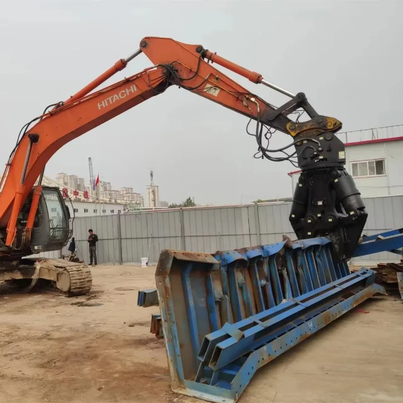 Hydraulic Demolition Shear Excavator Attachment Steel Cutter Building Bridge Dismantling Customized Reinforced Welded Structure