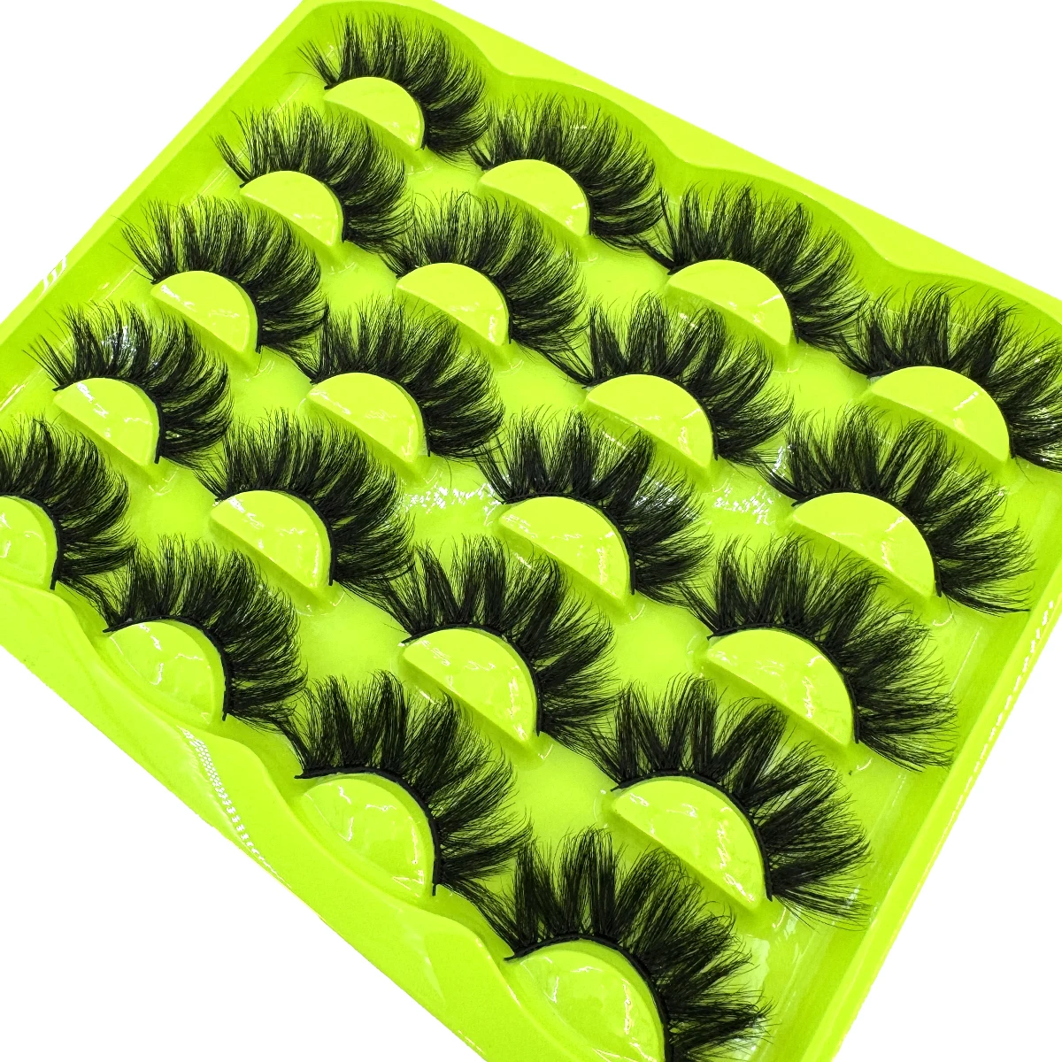 10 Pairs 3D Faux Mink Wispy False Eyelashes