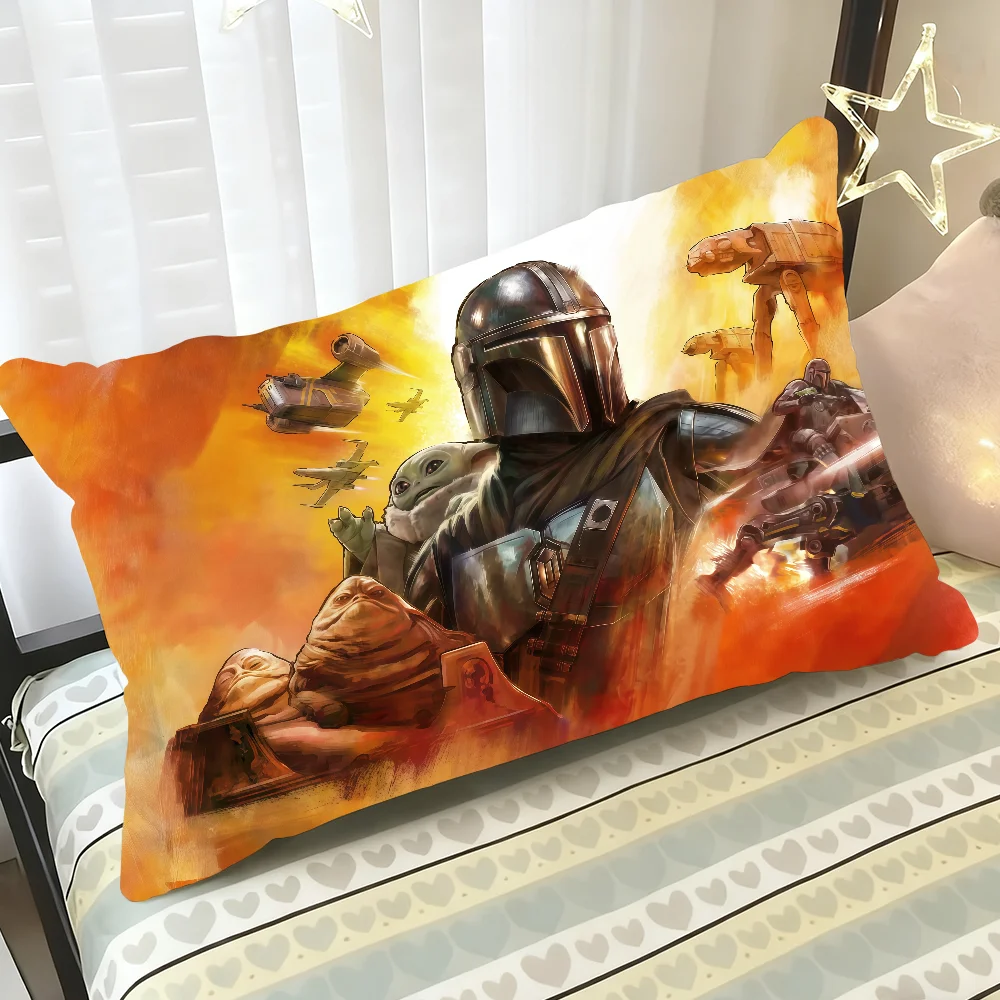 New Movie T-The M-Mandalorian and Grogu cushion cover Rectangle Pillow Case Printing Bedside Sofa RoomHome Decoration Pillowcase