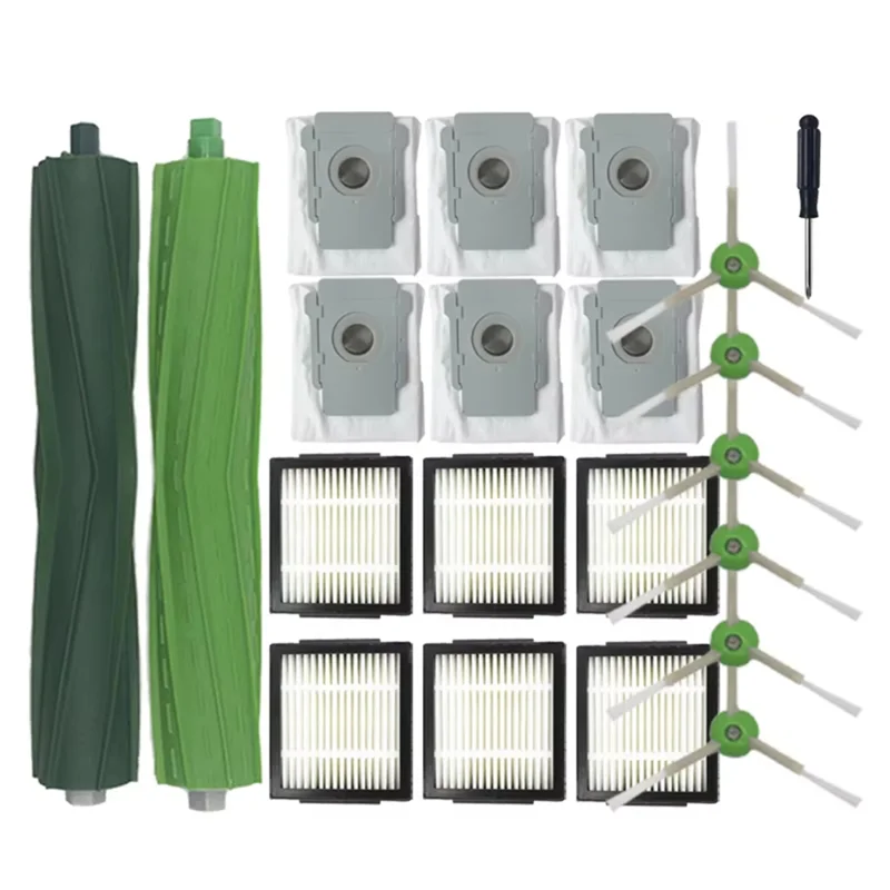 BAAO-ل اي روبوت رومبا كومبو J7 + J9 + استبدال أجزاء الجانب فرشاة كيس لجميع الغبار فلتر Hepa مكنسة كهربائية الملحقات