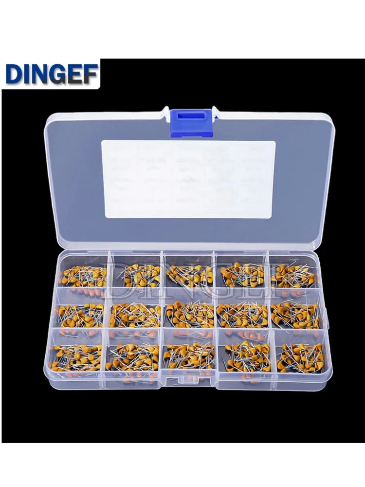Kits de condensateurs céramiques monolithiques, 450 pièces, 10pF - 100NF 50V 10PF 30PF 47PF 56PF 68PF 100PF 200PF 300PF PF 10NF 100NF MLCC avec boîte