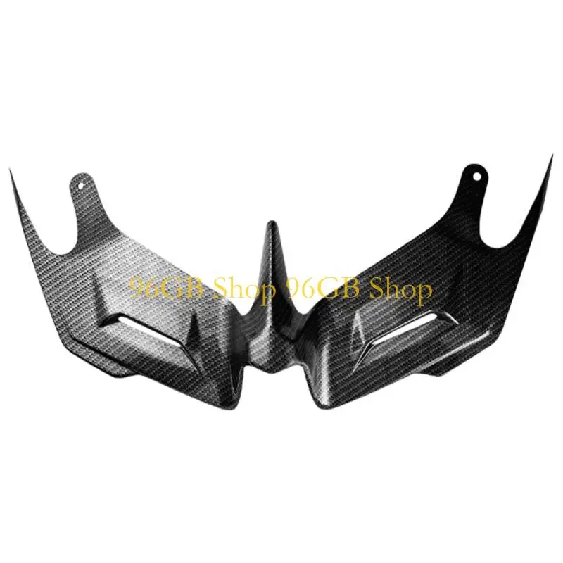 96GB Aerodynamic Motorcycle Front Cowl With Integrated Wing For YZF R25 3D Scaled ABS Construction Carbon Pattern Surfaces